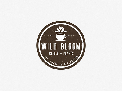 Coffee Shop Logo Design badge logo branding coffee coffee and plants logo coffee color coffee logo coffee logo design coffee round logo coffee shop design graphic design illustration round coffee logo vintage logo