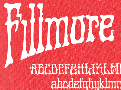 Fillmore Regular font font family type typeface typography