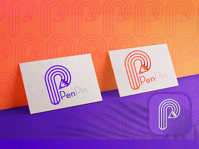 PenPin Logo Concept 3d logo a b c d e f g h i j k l m n o p apps logo branding design graphic design icon logo design mark modern logo typographic logo vector