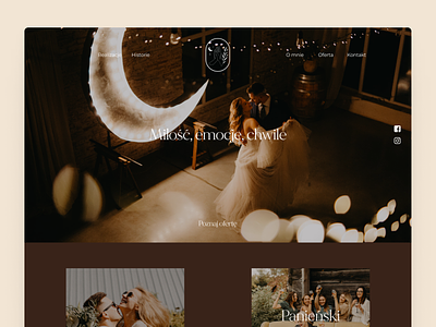Wedding photographer website design graphic design homepage interface minimalism photographer poland ui ui design web website wroclaw