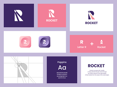 Rocket Logo brand branding design graphic graphic design illustration logo rocket rocket logo ui ux vector