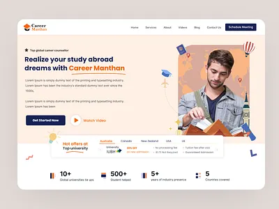 Immigration Landing Page design graphic design ui ux