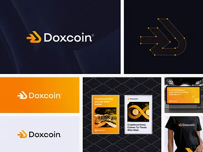 Doxcoin - Crypto Branding blockchain brand identity branding coin logo crypto crypto startups cryptobranding cryptocurrency cryptologo digital currency digital identity financial technology fintech logo logo design logo identity tech technology token tokenlogo trading