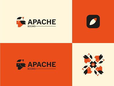 Apache Books brand brandidentity branding design geometric geometry graphic design logo logoconcept logodesign logodesigner logoinspiration logomark logopinspirations logos symbol