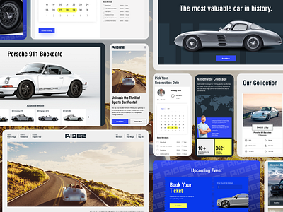 Rides Car Rental Website Project. automobile behance business website car carrental design designer dribbble landing page landingpage orix page project web web design web designer webdesign webpage website website designer