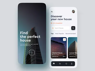 Real Estate App 3d app ashik ashik designer branding e commerce app graphic design home ios app logo mobile motion graphics popular shot product design property app real estate rent ui uiux web