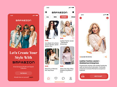 E-Commerce Fashion Mobile App 🔥 app design apparel clean clothing design e commerce ecommerce fashion fashion app mobile app mobile app mobile app design online store outfit shop store uiux