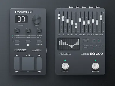 Guitar Effects design graphic design illustraion