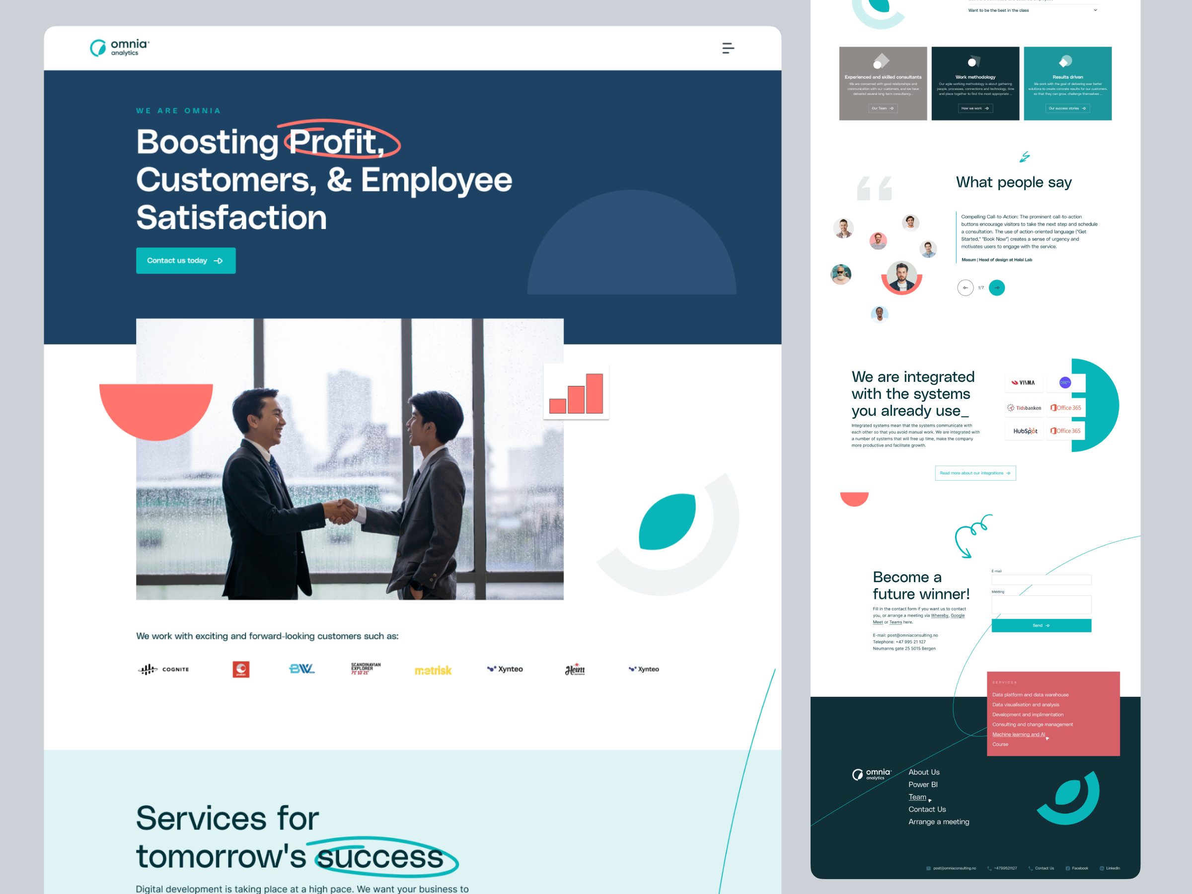 Website - Redesign boosting landing page clean creative website full width landing page styles trendy ui ui design ux ux redesign web design website white space