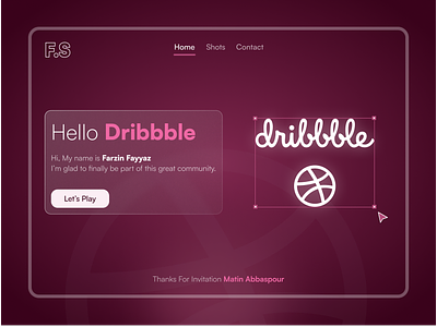 Hello Dribbble debut design first shot graphic design hello hello dribbble hero section invite mobile design product design ui uiux ux web design
