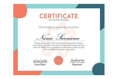 Certificate Of Achievement Template By Mst Rujina Akter On Dribbble