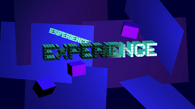 Experience 3d animation graphic design motion graphics typography ui vector