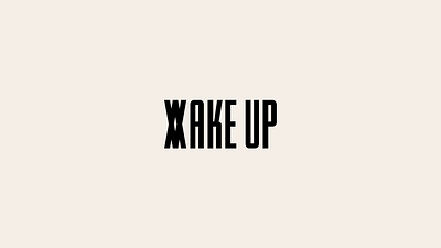 Wake up make up logo beauty black branding company cosmetic creative design graphic design illustration logo logofolio modern portfolio sale style vector woman wordmark