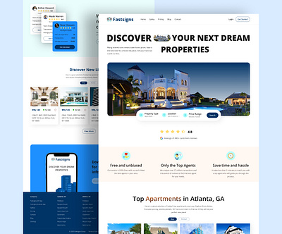 Real Estate Landing Page UI, UI design, UI UX design design figma home home page landing landing page landingpage product design real estate site ui uidesign uiux user interface userinterface ux uxui web design webdesign website