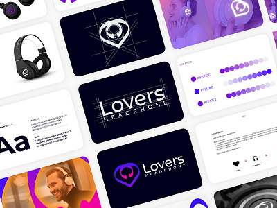 Lovers headphone Logo branding branding branding identity branding logo branding maker branding project colorful logo creative designer creative logo earphone gradient headphone headphone lovers letter logo logo designer lovers headphone minimalist modern simple logo symbol