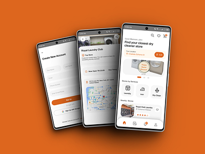 Laundry Club - Mobile App android app app design cloth wash cloth washing dry clean laundry laundry app mobile app mobile interface ui ux