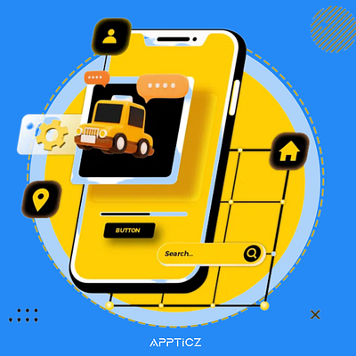 White Label Taxi Booking App Solution - Appticz app app design branding design taxi booking app design taxi booking app ui ui