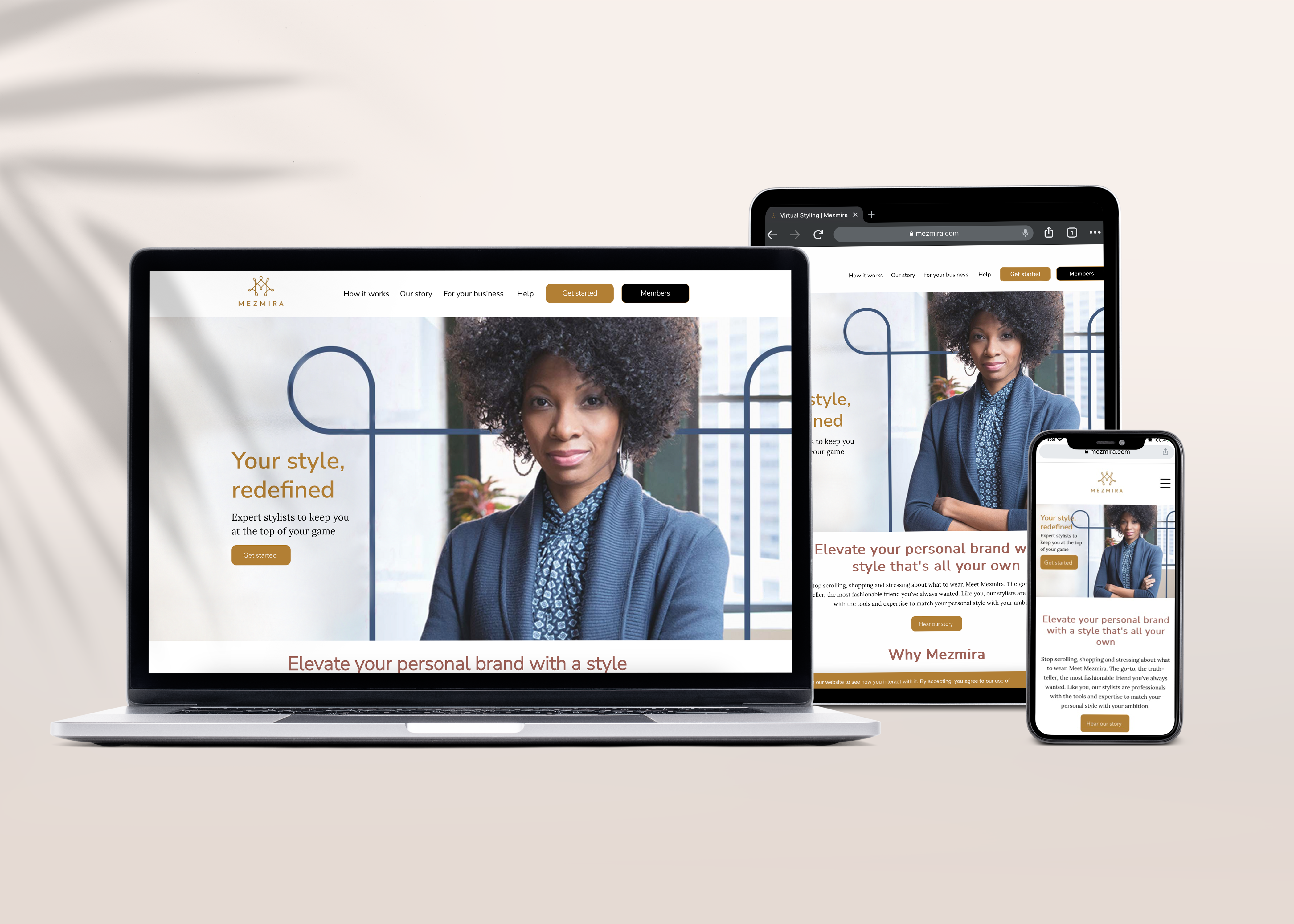 Web Design - Styling Brand design fashion styling ui ux web web design website design