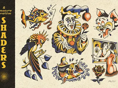 Halftone Brushes for Photoshop #4 app branding design graphic design illustration logo typography ui ux vector