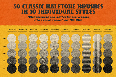 Halftone Brushes for Photoshop #5 app branding design graphic design illustration logo typography ui ux vector