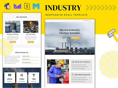 Industry – Multipurpose Responsive Email Template email template laboratory responsive email template