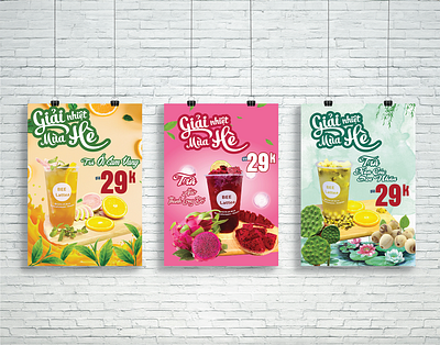 Poster Milk Tea app branding design graphic design illustration logo typography vector