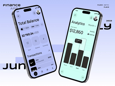 FinXpert-Finance App animation app app design awe bank bank app banking banking app card finance finance app fintech ios mobile app money motion graphics payment personal finance wallet