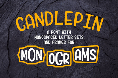 Candlepin: make fun monograms! app branding design graphic design illustration logo typography ui ux vector
