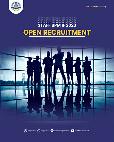 Open Recruitment Poster design instagram poster