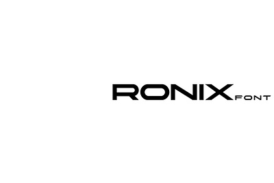 Ronix Font app branding design graphic design illustration logo typography ui ux vector