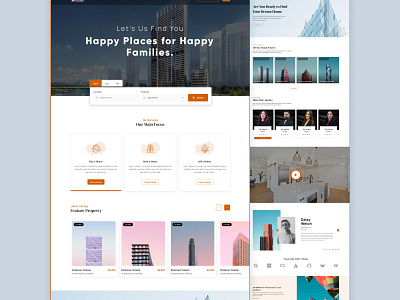 Real Estate Landing Page app branding design landing page property property dealer property landing page property website real estate real estate broker real estate developer real estate landing page ui ux web design website design