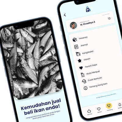 Kang Ikan UI app design ui
