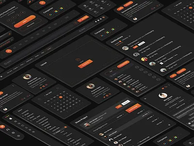 UI Elements app branding design graphic design illustration list login logo menu navigation modals onboarding popus sidebar signup typography ui ui elements upload document ux vector