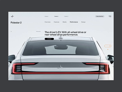 Polestar animation car carsite design interaction polestar ui ux website