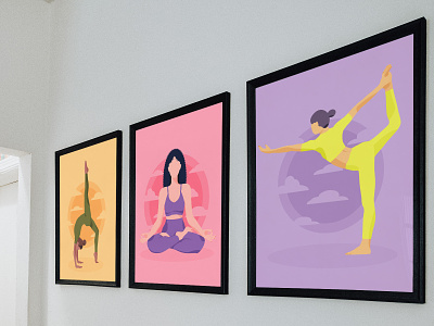 Unique Yoga Studio Wall Art