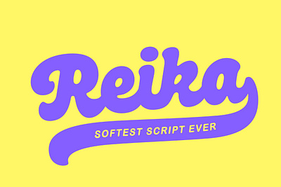 Reika Script app branding design graphic design illustration logo typography ui ux vector