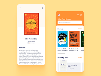 Book Reading App & Community app book app product design