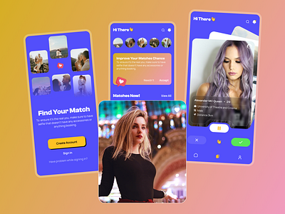 Discover and Connect with Your Perfect Match - Dating app app design design love app matching app product design soulmate app
