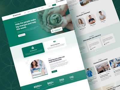 Safe Fundz - Charity Web Template Design branding business care charity childrens design giving graphic design landing page safe funds ui uiux user interface web design