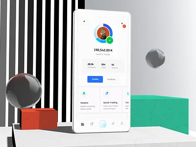 Web3 Social – Home Screen Smart Suggestions ai android animation app application blockchain crypto defi design interface ios iphone mobile social social network ui ux wallet web 3 web3