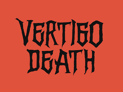 Vertigo Death app branding design graphic design illustration logo typography ui ux vector