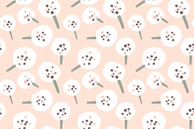Dandelion flowers pattern baby baby collection cute dandelion design flower flower pattern flowers illustration kids seamless background seamless pattern