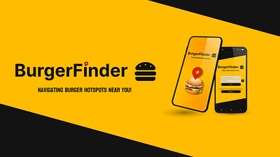 BurgerFinder app concept branding graphic design ui