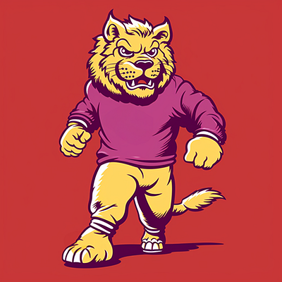 Lion Mascot lion lions retro teams vintage