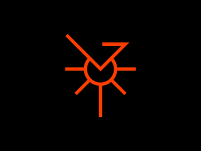 LAMIRA branding design glyph graphic icon logo minimal red star sun dial symbol