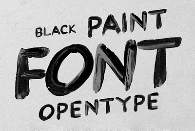Black Paint Font app branding design graphic design illustration logo typography ui ux vector