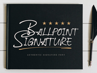 Ballpoint Signature Font app branding design graphic design illustration logo typography ui ux vector