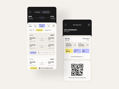 Airline Ticket Booking App Design airline tickets arline booking scan travel