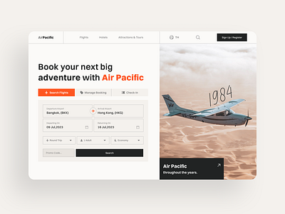 Airline Homepage UI Exploration airline airline tickets booking swiss style ui