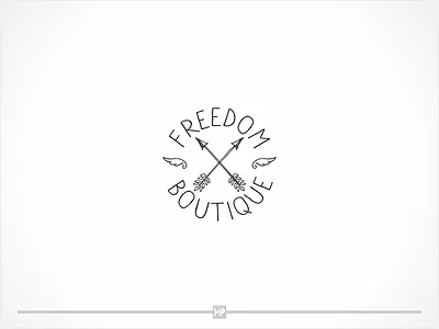 fredom boutique logo fredom boutique logo logo design